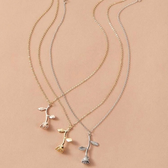 Jewelry - 🆕3/$30 Rose 3pc Necklace